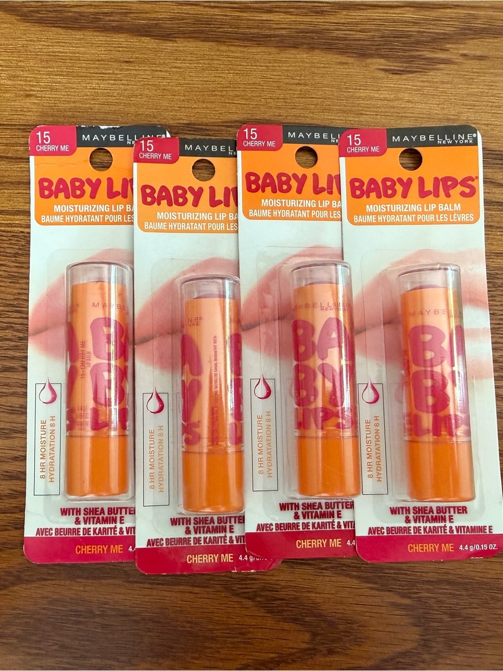 Maybelline Baby Lips Moisturizing Lip Balm -  15 Cherry Me (4-pack)